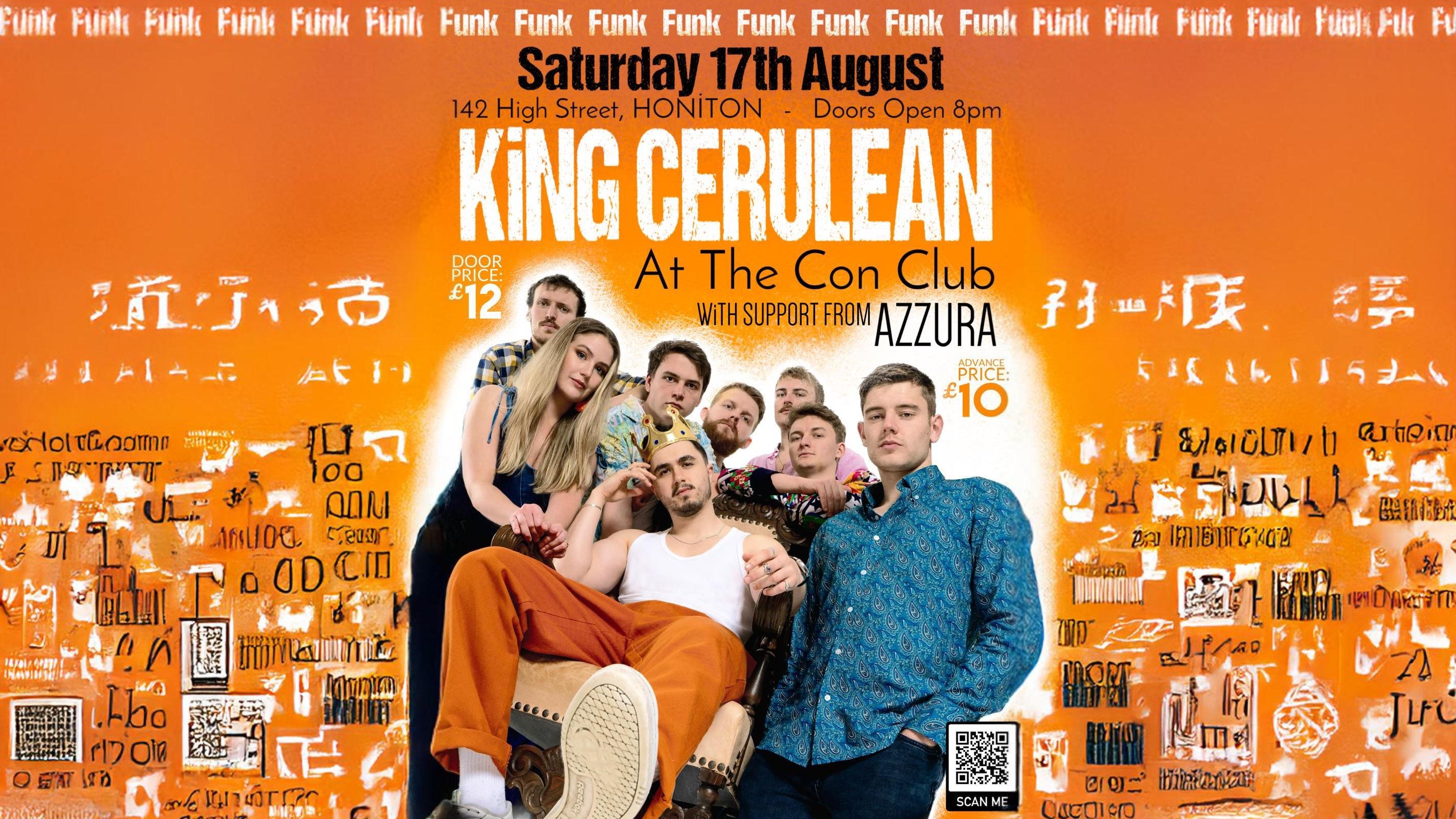 Live Music by King Cerulean supported by Azzura